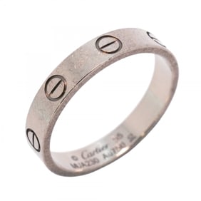 Cartier Ring Mini Love 18KWG White Gold #55 Men's Women's