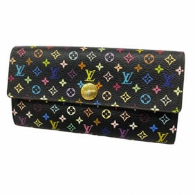 Louis Vuitton Long Wallet Monogram Multicolor Portefeuille Sarah M93748 Pistache Ladies P838298
