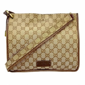 Gucci Shoulder Bag GG Canvas 91762 Beige Brown Women's P667900