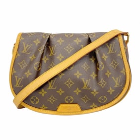Louis Vuitton Shoulder Bag Monogram Menilmontant PM M40474 Brown Women's