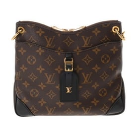 LOUIS VUITTON Louis Vuitton Monogram Odeon NM PM Brown/Noir M45353 Women's Canvas Shoulder Bag