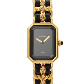 CHANEL Premiere L size H0001 Ladies watch Black Gold Quartz
