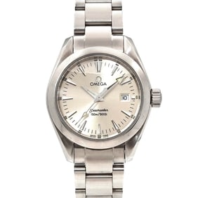 OMEGA Seamaster Aqua Terra 2577 30 Ladies Watch Date Silver Quartz