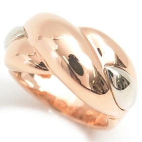 Cartier Ring for Women, Twist Design Ring, Gold, 5, 750WG x PG
