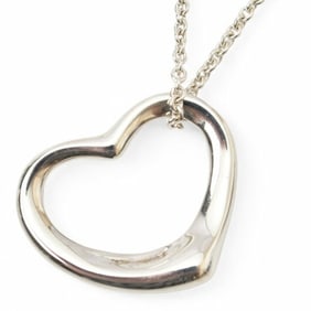 Tiffany Necklace Pendant Silver TIFFANY&Co. Elsa Peretti Heart Motif Width 2.1cm