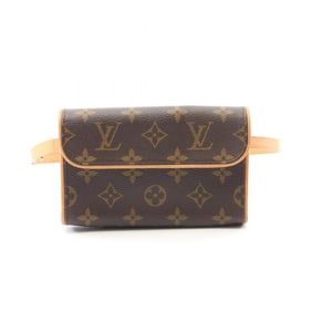 Louis Vuitton LOUIS VUITTON Pochette Florentine Monogram Waist Bag Body Coated Canvas Leather