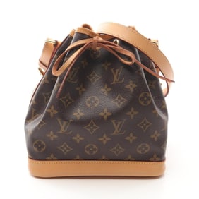 Louis Vuitton Noe BB Shoulder Bag Coated Canvas Leather Monogram Women's Brown M40817