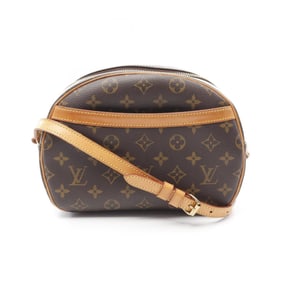 Louis Vuitton Blois Shoulder Bag Coated Canvas Leather Monogram Women's Brown M51221