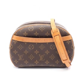 Louis Vuitton Blois Shoulder Bag Coated Canvas Leather Monogram Women's Brown M51221