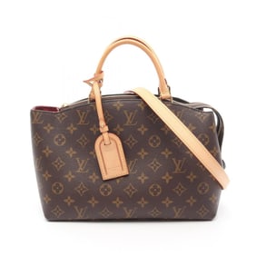 LOUIS VUITTON Petit Pale PM Monogram Handbag Coated Canvas Leather Women's Brown M45900