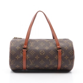 LOUIS VUITTON Papillon 26 Handbag Coated Canvas Leather Monogram Women's Brown M51366