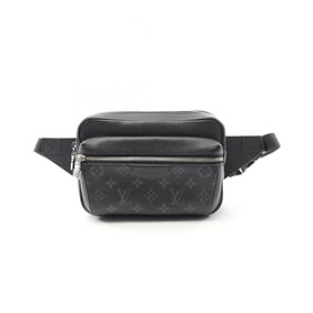 Louis Vuitton LOUIS VUITTON Bum Bag Outdoor Waist Body Coated Canvas Leather Taiga Rama Men's Black