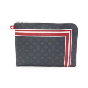 Louis Vuitton LOUIS VUITTON Pochette Jour GM Monogram Cobalt Second Bag Clutch Coated Canvas Men's