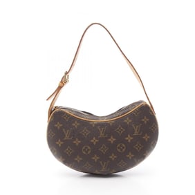 Louis Vuitton LOUIS VUITTON Pochette Croissant Monogram Shoulder Bag Coated Canvas Leather Women's