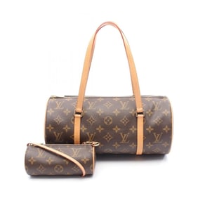 LOUIS VUITTON Papillon 30 Handbag Coated Canvas Leather Monogram Women's Brown M51385