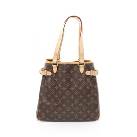 Louis Vuitton Batignolles Vertical Tote Bag Coated Canvas Leather Monogram Women's Brown M51153