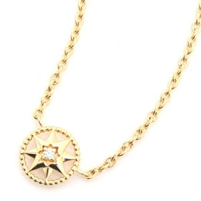 Christian Dior Necklace for Women, Rose Devan 1P Diamond Necklace, Yellow Gold, 750YG
