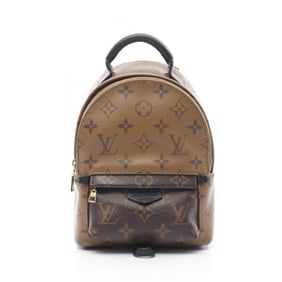 Louis Vuitton Palm Springs Backpack Mini Rucksack Coated Canvas Leather Monogram Reverse Women's