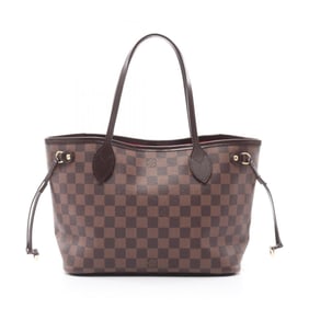 Louis Vuitton Neverfull PM Tote Bag Coated Canvas Leather Damier Women's Brown N51109