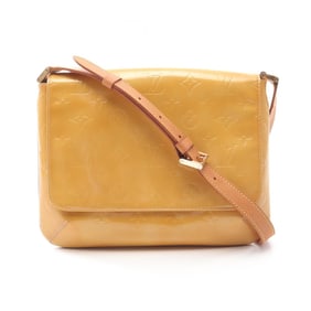 Louis Vuitton Thompson Street Shoulder Bag Leather Vernis Women's Yellow M91008