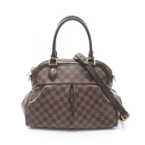 LOUIS VUITTON Trevi PM Handbag Coated Canvas Leather Damier Women's Brown N51997