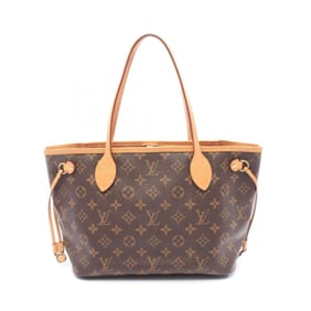 Louis Vuitton Neverfull PM Tote Bag Coated Canvas Leather Monogram Women's Brown M41245