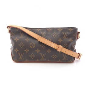 Louis Vuitton Trotter Monogram Shoulder Bag Coated Canvas Leather Women's Brown M51240