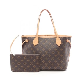 Louis Vuitton Neverfull PM Tote Bag Coated Canvas Leather Monogram Women's Brown M46979