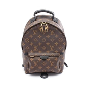Louis Vuitton Palm Springs PM Monogram Backpack Coated Canvas Leather Women's Brown Black M41560