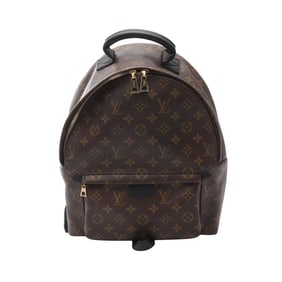 Louis Vuitton Palm Springs Backpack MM Rucksack Coated Canvas Leather Monogram Women's Brown M41561