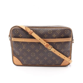 Louis Vuitton Trocadero 30 Shoulder Bag Coated Canvas Leather Monogram Women's Brown M51272
