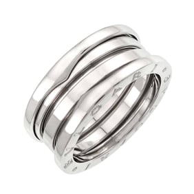 BVLGARI B-ZERO1 3-Band #56 Ring, K18 WG White Gold 750, Ring