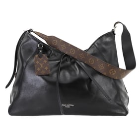 LOUIS VUITTON CarryAll Vibe MM Shoulder Bag Leather Noir M25143 RFID