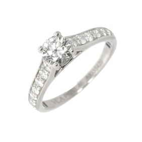 Van Cleef & Arpels Romance Solitaire Diamond 0.40ct E VVS2 3EX #46 Ring Pt Platinum VCA