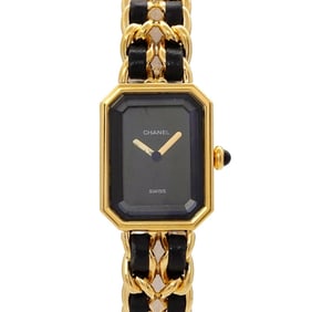 CHANEL Premiere L size H0001 Ladies watch Black Gold Quartz