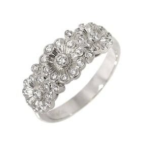 Tiffany & Co. Ring Diamond Pt Platinum Flower