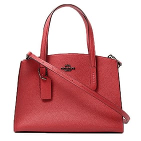 Coach Women's Shoulder Bag Handbag Leather Cherry Red COACH 29529