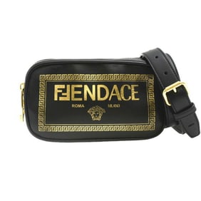 Fendi Women's Fendace Camera Shoulder Bag Leather Black 87M0285 FENDI
