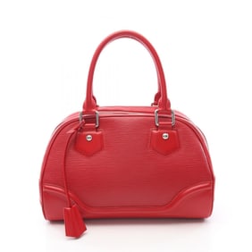 LOUIS VUITTON Bowling Montaigne PM Handbag Leather Epi Women's Red M5932E