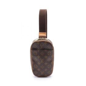 Louis Vuitton LOUIS VUITTON Pochette Ganju Waist Bag Body Coated Canvas Leather Monogram Men's