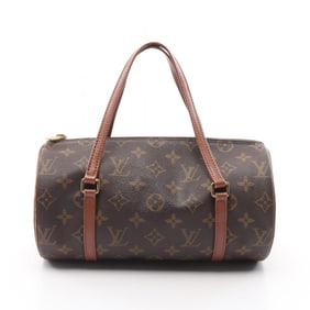 LOUIS VUITTON Papillon 26 Handbag Coated Canvas Leather Monogram Women's Brown M51366