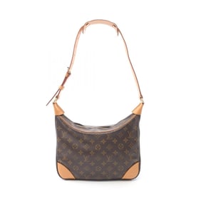 Louis Vuitton Boulogne PM Monogram Shoulder Bag Coated Canvas Leather Women's Brown M51265