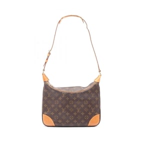 Louis Vuitton Boulogne PM Shoulder Bag Coated Canvas Leather Monogram Women's Brown M51265