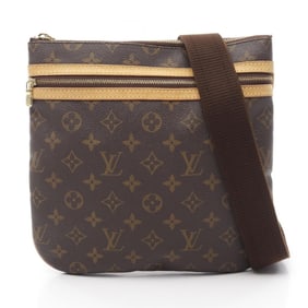 Louis Vuitton LOUIS VUITTON Pochette Bosphore Shoulder Bag Coated Canvas Leather Monogram Women's