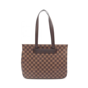 Louis Vuitton Parioli PM Damier Ebene Tote Bag Coated Canvas Leather Women's Brown N51123