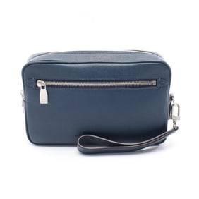 Louis Vuitton LOUIS VUITTON Pochette Kasai Taiga Ocean Second Bag Clutch Leather Men's Navy M33410
