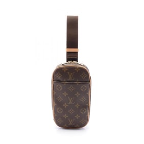 Louis Vuitton LOUIS VUITTON Pochette Ganju Waist Bag Body Coated Canvas Leather Monogram Men's