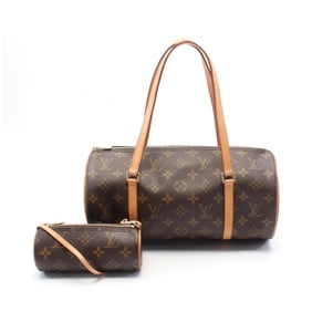 LOUIS VUITTON Papillon 30 Handbag Coated Canvas Leather Monogram Women's Brown M51385
