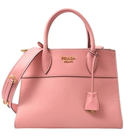 Prada Women's Shoulder Bag Saffiano Leather Pink PRADA