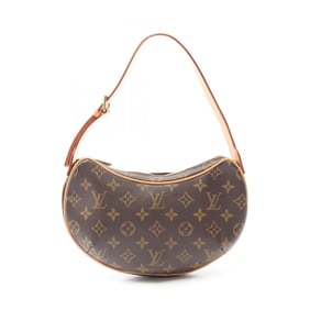 Louis Vuitton LOUIS VUITTON Pochette Croissant Monogram Shoulder Bag Coated Canvas Leather Women's